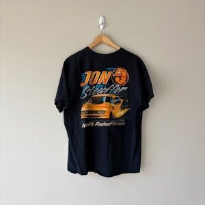 jon stouffer race car cuda graphic t-shirt